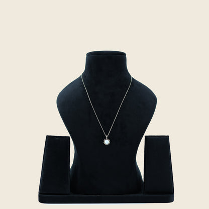 Aanura Opal Glow Pendant Necklace in 925 Silver