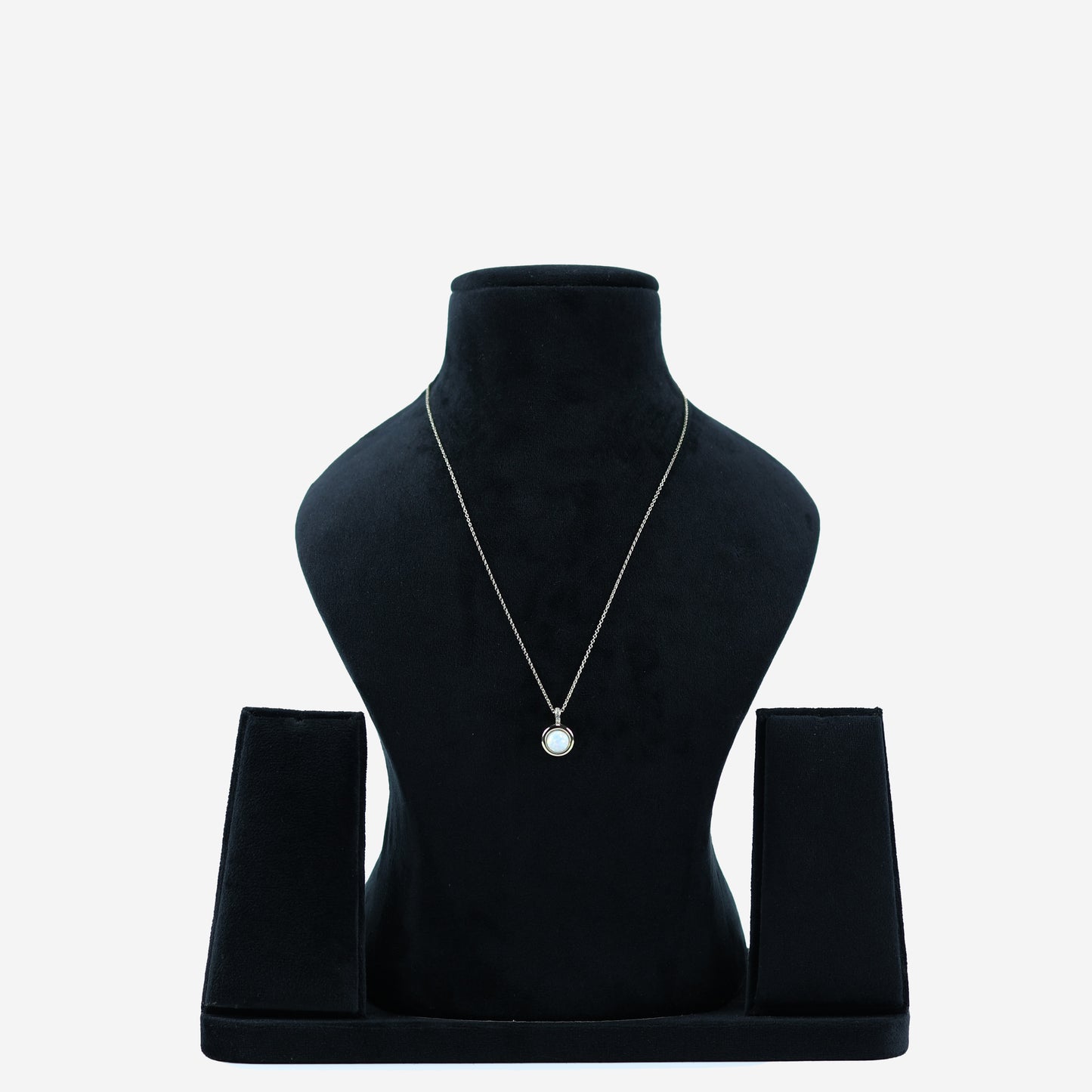 Aanura Opal Glow Pendant Necklace in 925 Silver