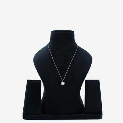 Aanura Opal Glow Pendant Necklace in 925 Silver