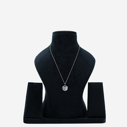Aanura Mother of Pearl Pendant Necklace in 925 Silver