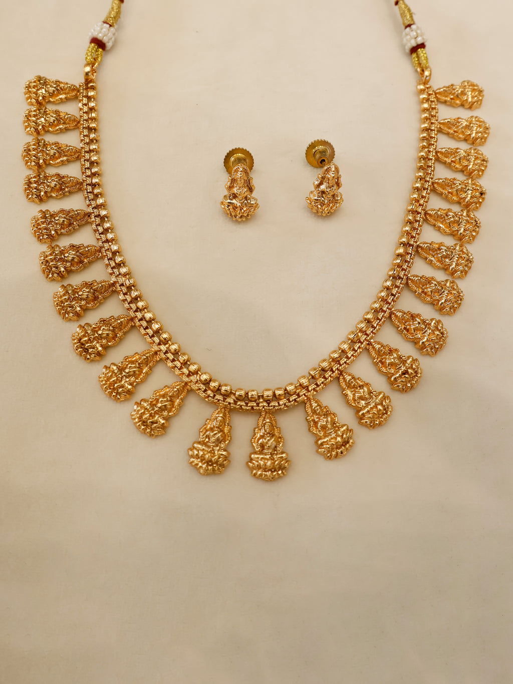 Aanura Antique Temple Goddess Choker Necklace Set