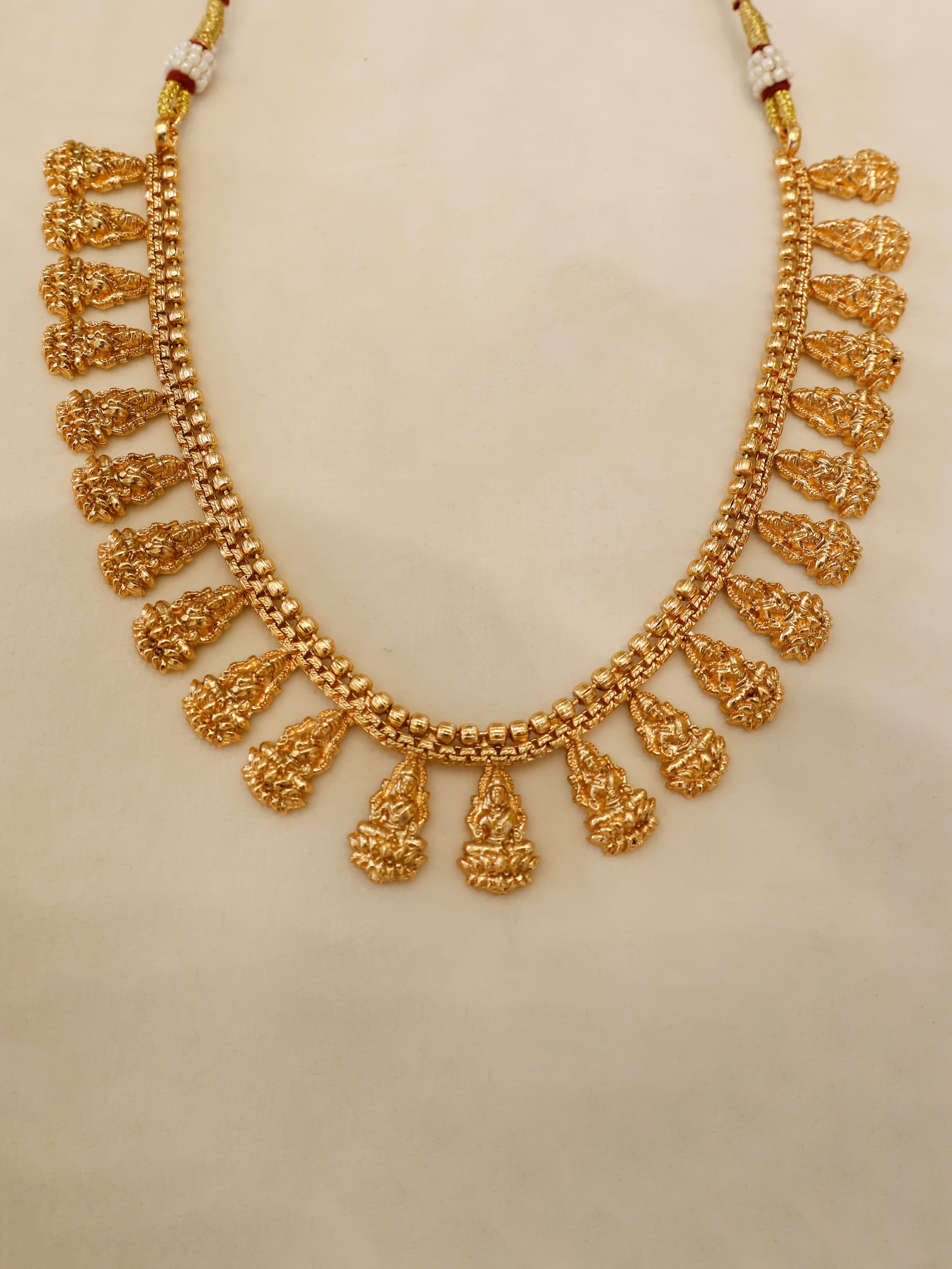 Aanura Antique Temple Goddess Choker Necklace Set