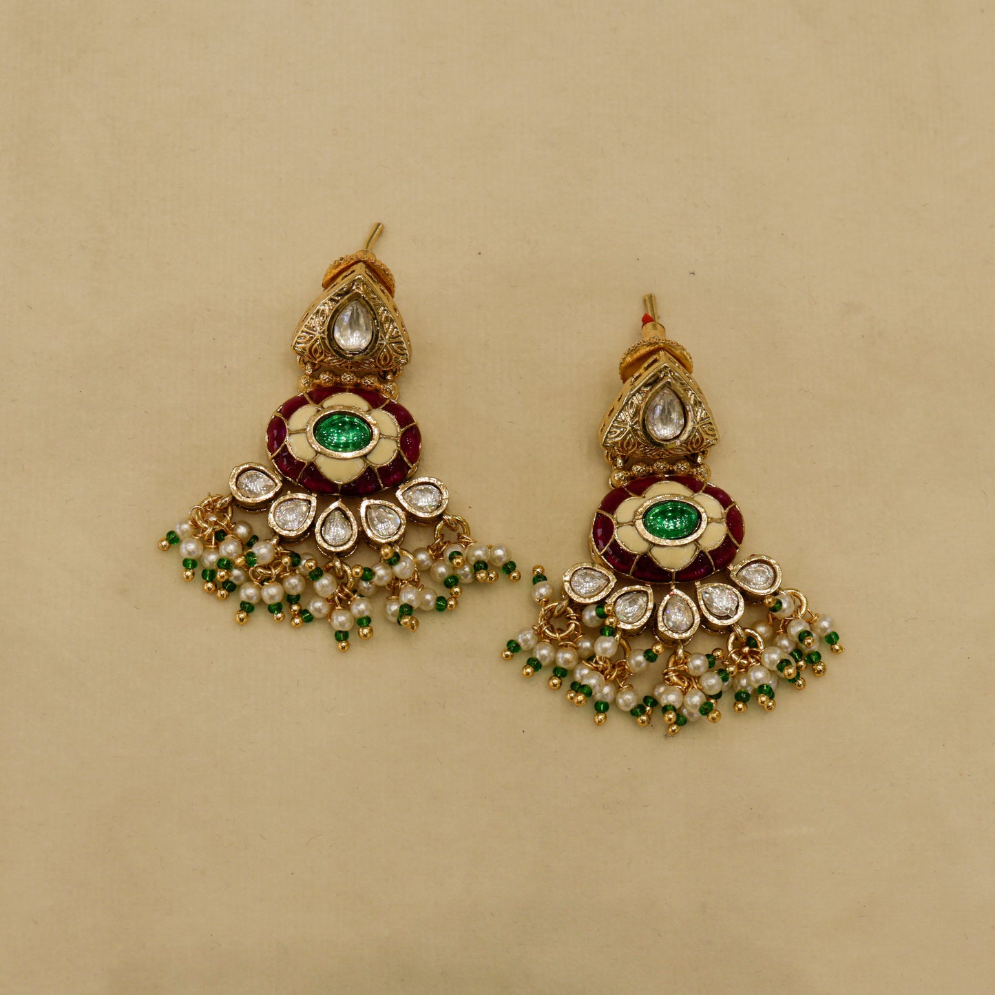 Aanura Royal Antique Choker Necklace with Earrings