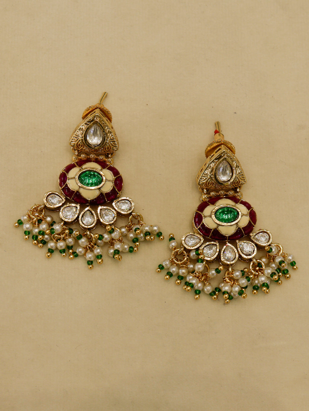 Aanura Royal Antique Choker Necklace with Earrings