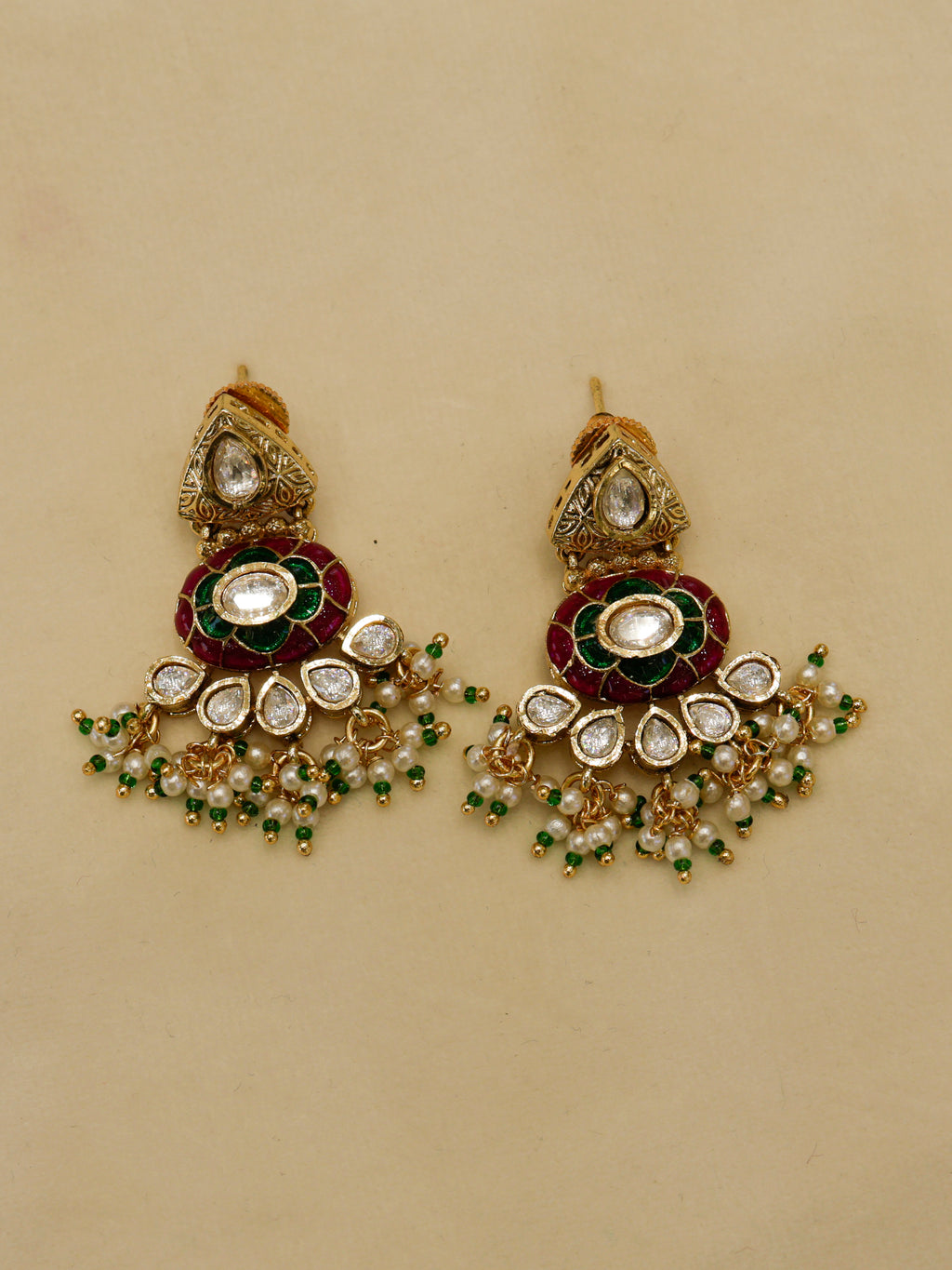 Aanura Royal Antique Choker Necklace with Earrings