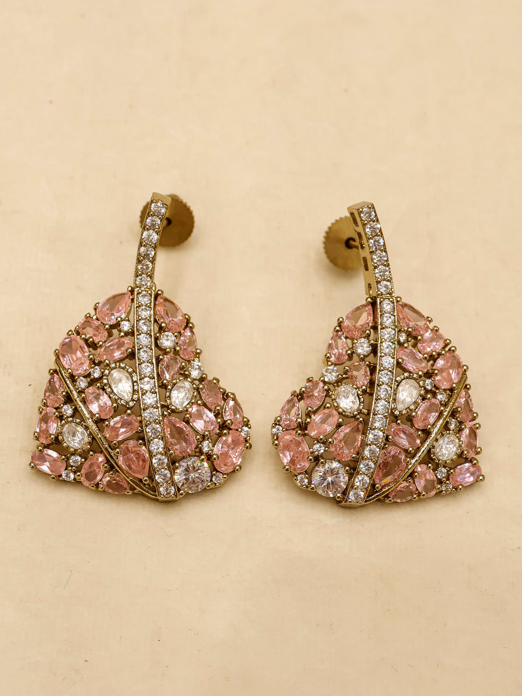 Aanura Green Leaf Pendant Necklace & Earrings