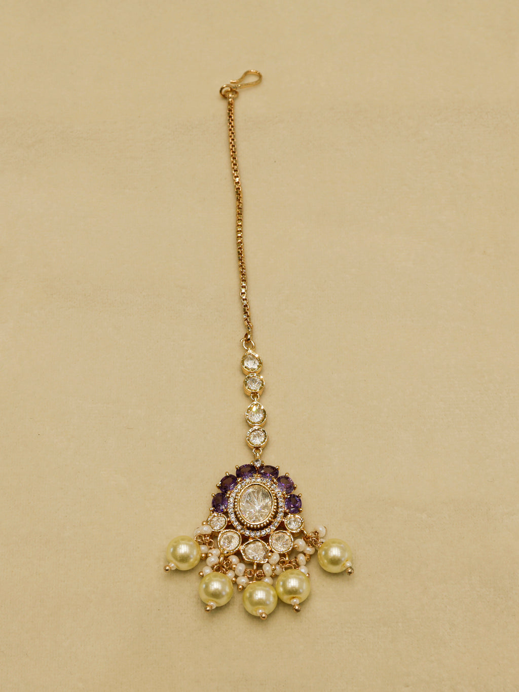 Aanura Pearl Kundan Bridal Necklace Set