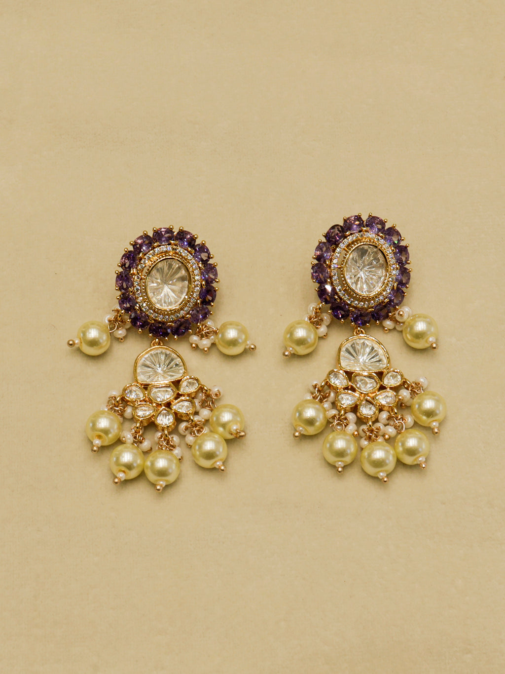 Aanura Pearl Kundan Bridal Necklace Set