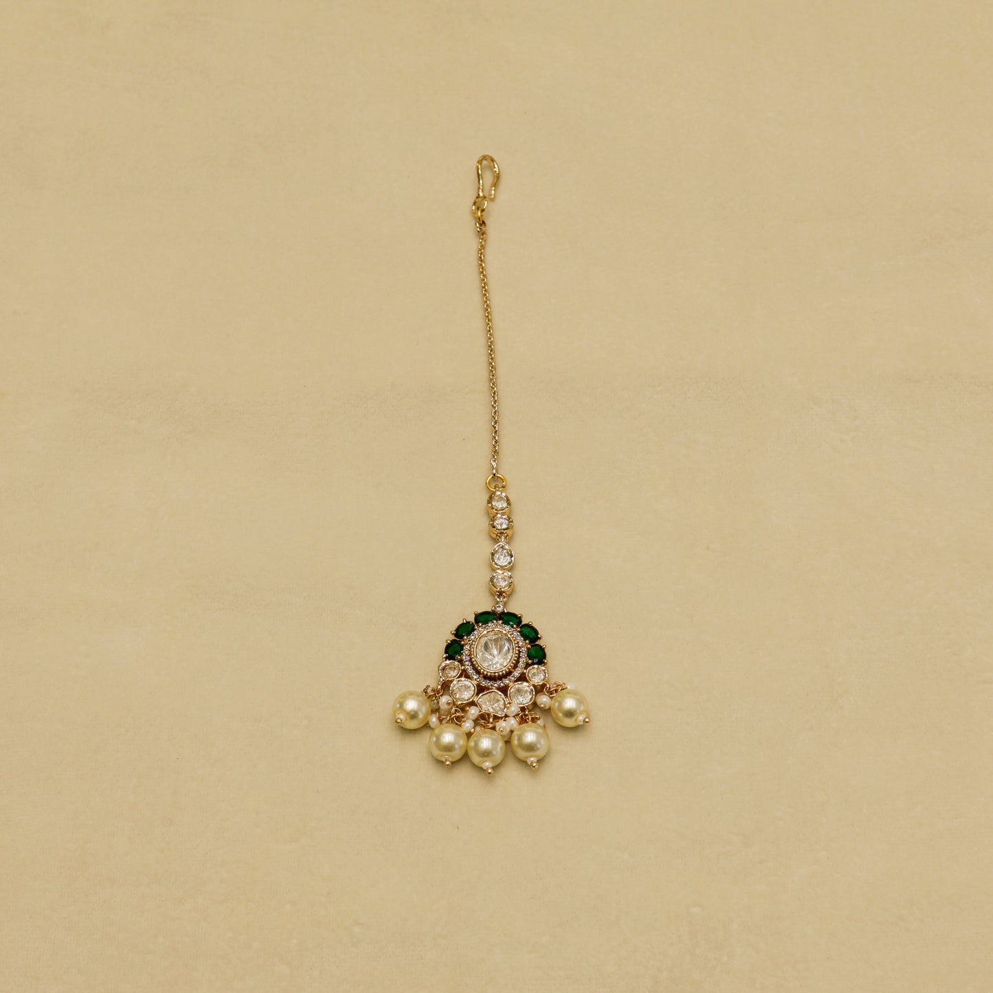 Aanura Pearl Kundan Bridal Necklace Set