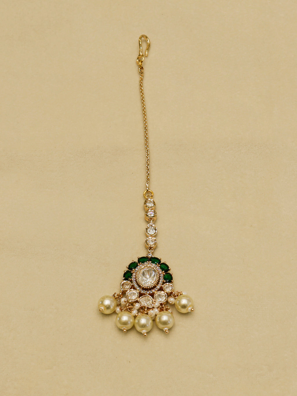 Aanura Pearl Kundan Bridal Necklace Set