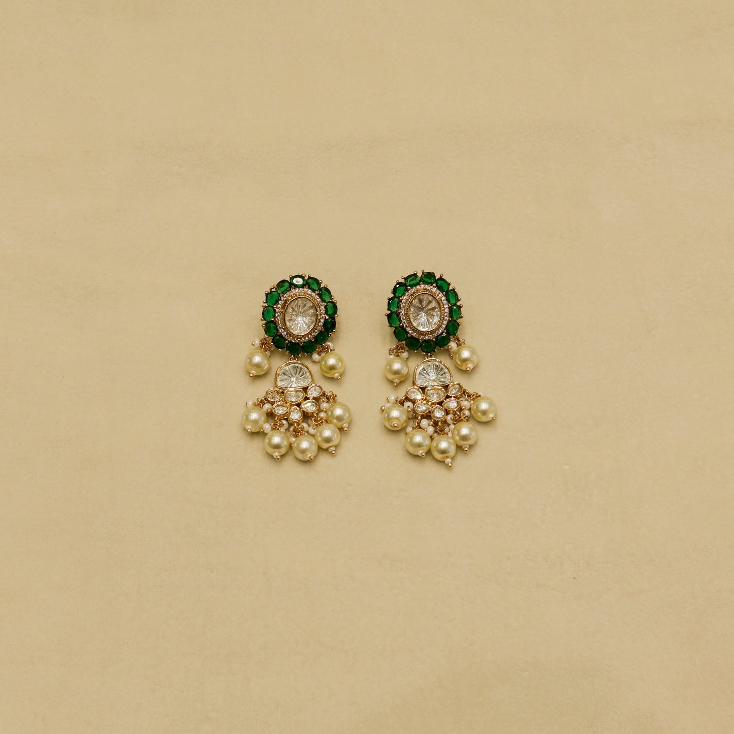 Aanura Pearl Kundan Bridal Necklace Set