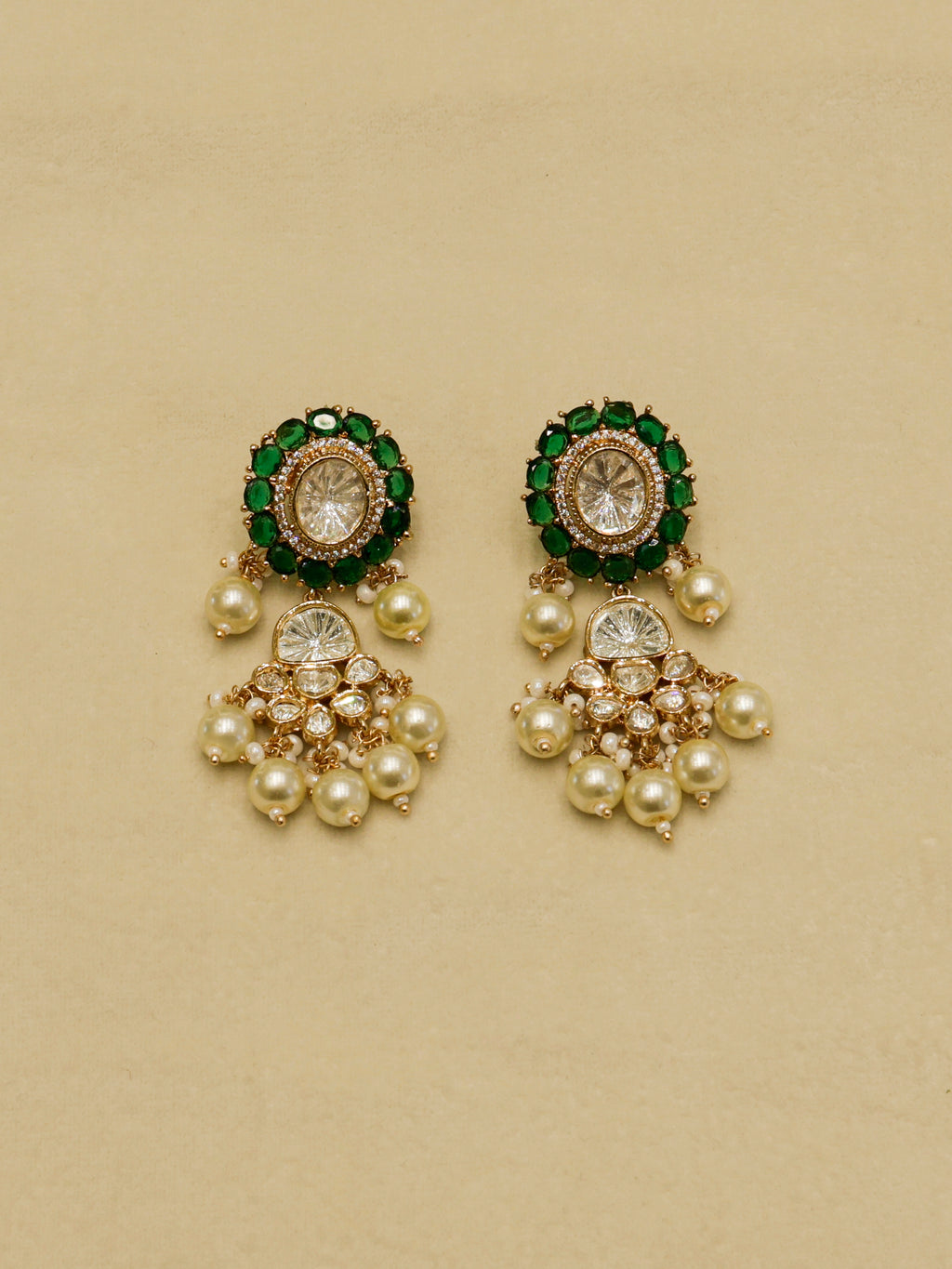 Aanura Pearl Kundan Bridal Necklace Set