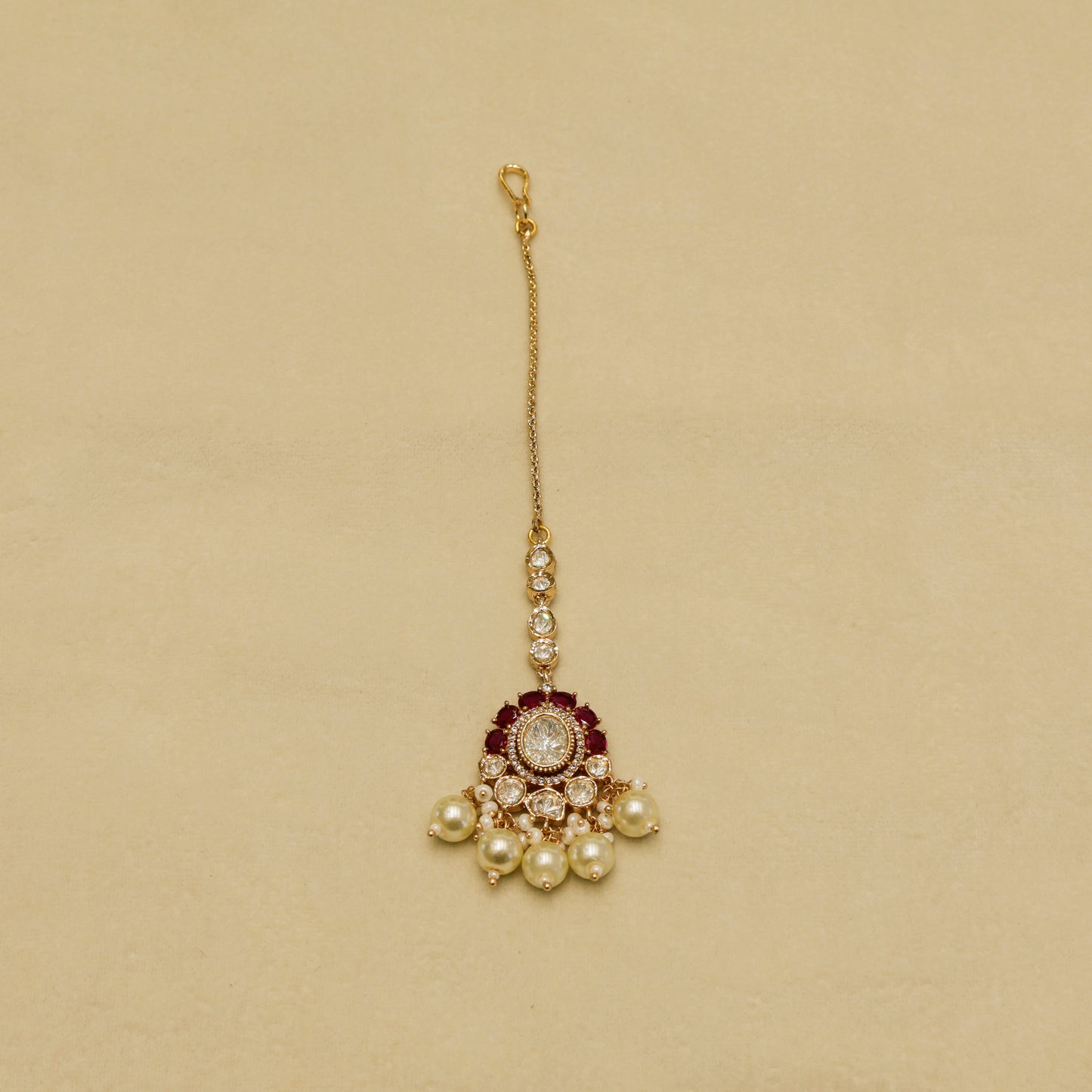 Aanura Pearl Kundan Bridal Necklace Set