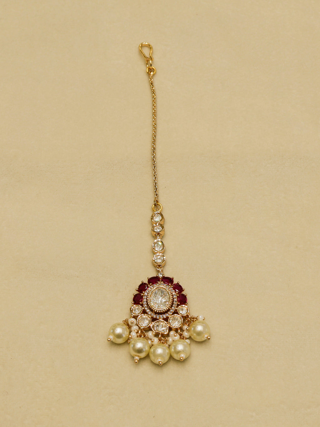 Aanura Pearl Kundan Bridal Necklace Set