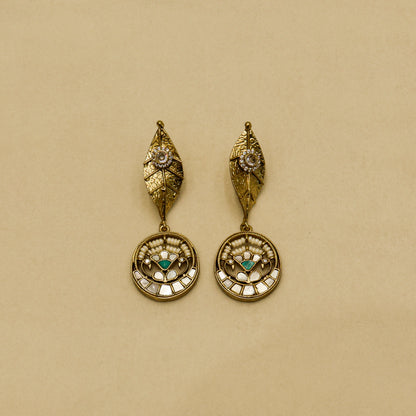 Aanura Antique Statement Pendant Necklace & Earrings