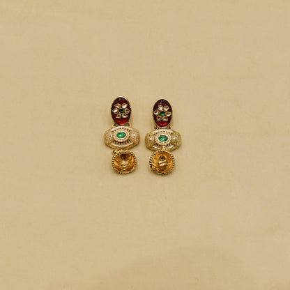 Aanura Antique Rani Haar with Kundan & Pearl Pendant