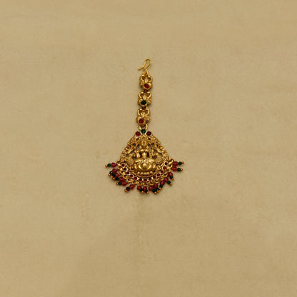 Aanura Gold-Plated Temple Necklace & Earrings Set