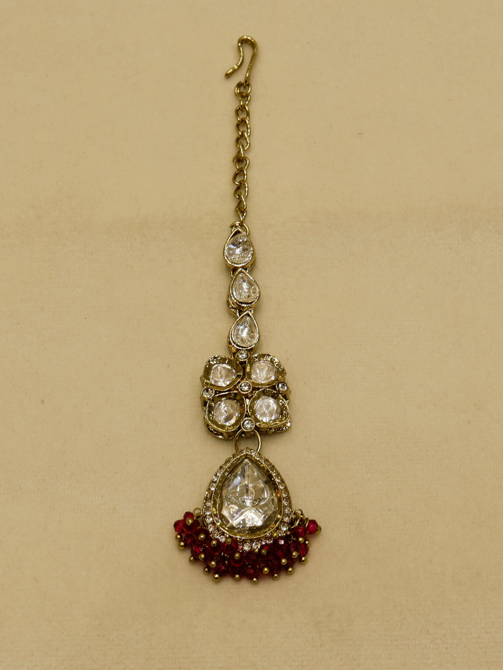 Aanura Polki Kundan Bridal Choker Set with Earrings