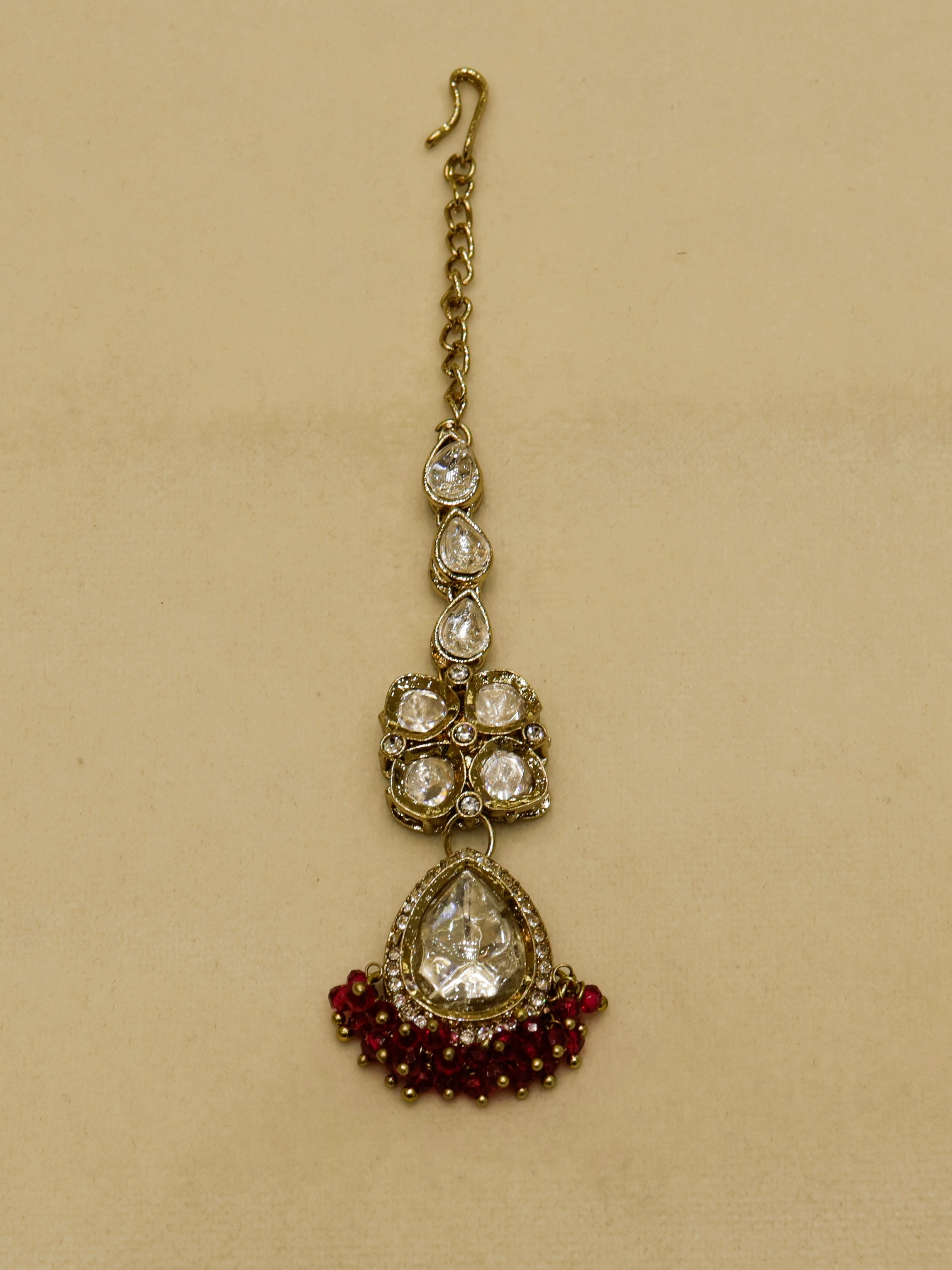 Aanura Polki Kundan Bridal Choker Set with Earrings