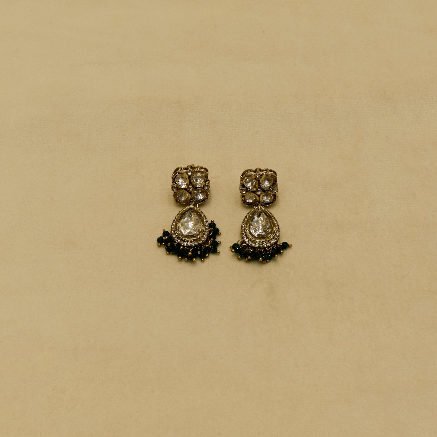 Aanura Polki Kundan Bridal Choker Set with Earrings