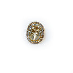 18K Gold Plated Crystal Statement Anti-Tarnish Waterproof Ring