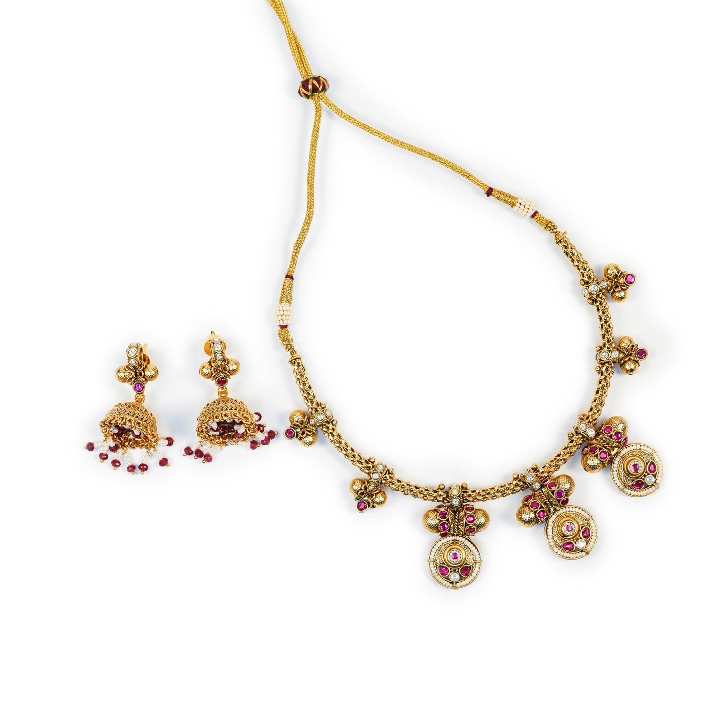 Aanura Traditional Necklace & Earring Set