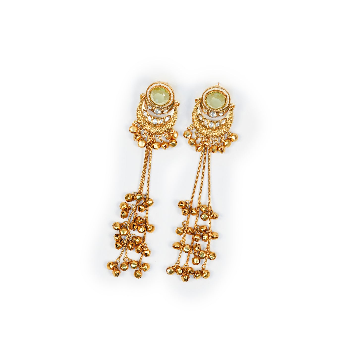 Aanura Gold Plated Chandrika Drop Earrings