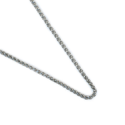 Aanura Silver Rope Chain for Men