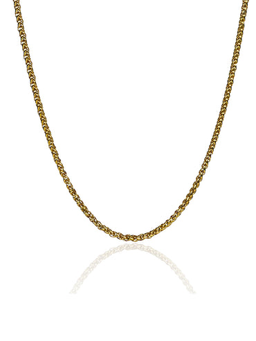 Aanura Men's Gold-Plated Chain thin