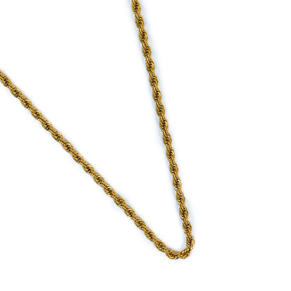 Aanura Men's Gold-Plated Twist Chain