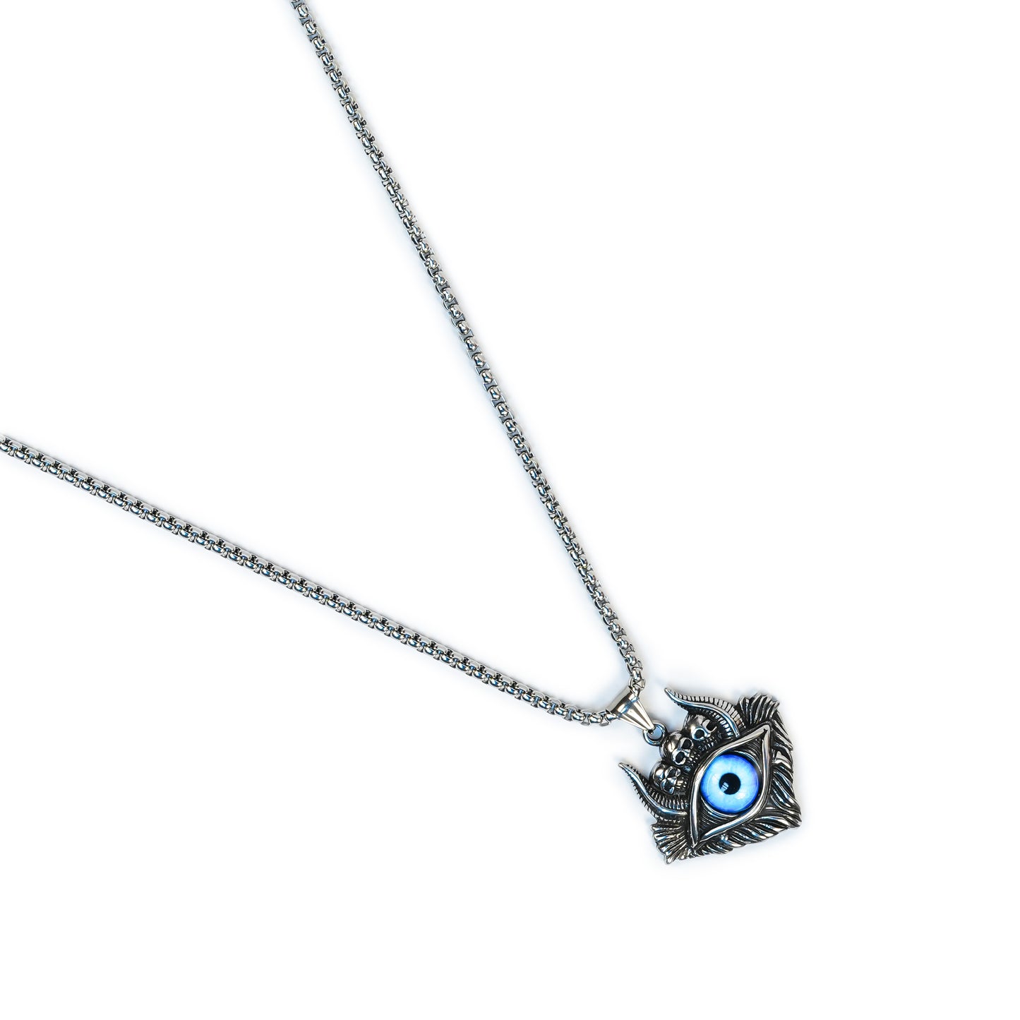 Aanura Men's Evil Eye Pendant Necklace
