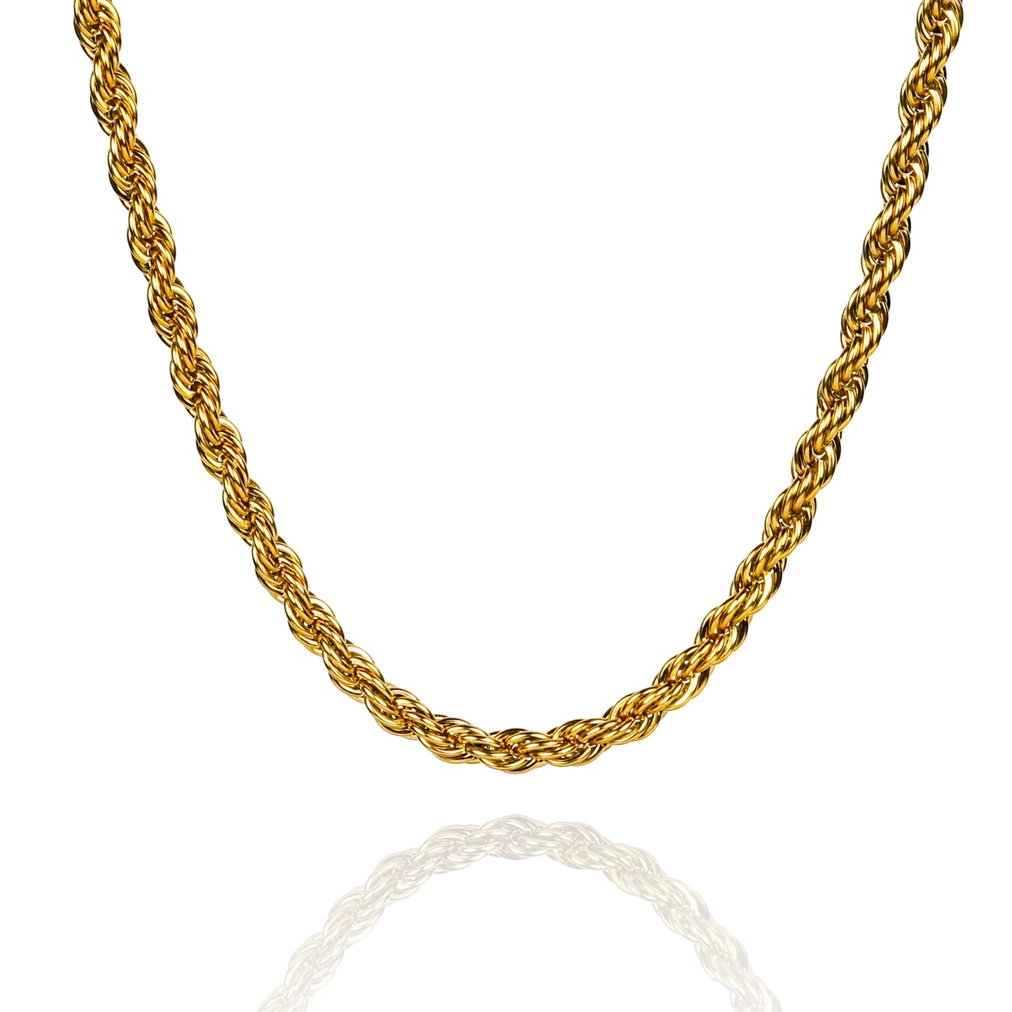 Aanura Men's Gold-Plated Twist Chain