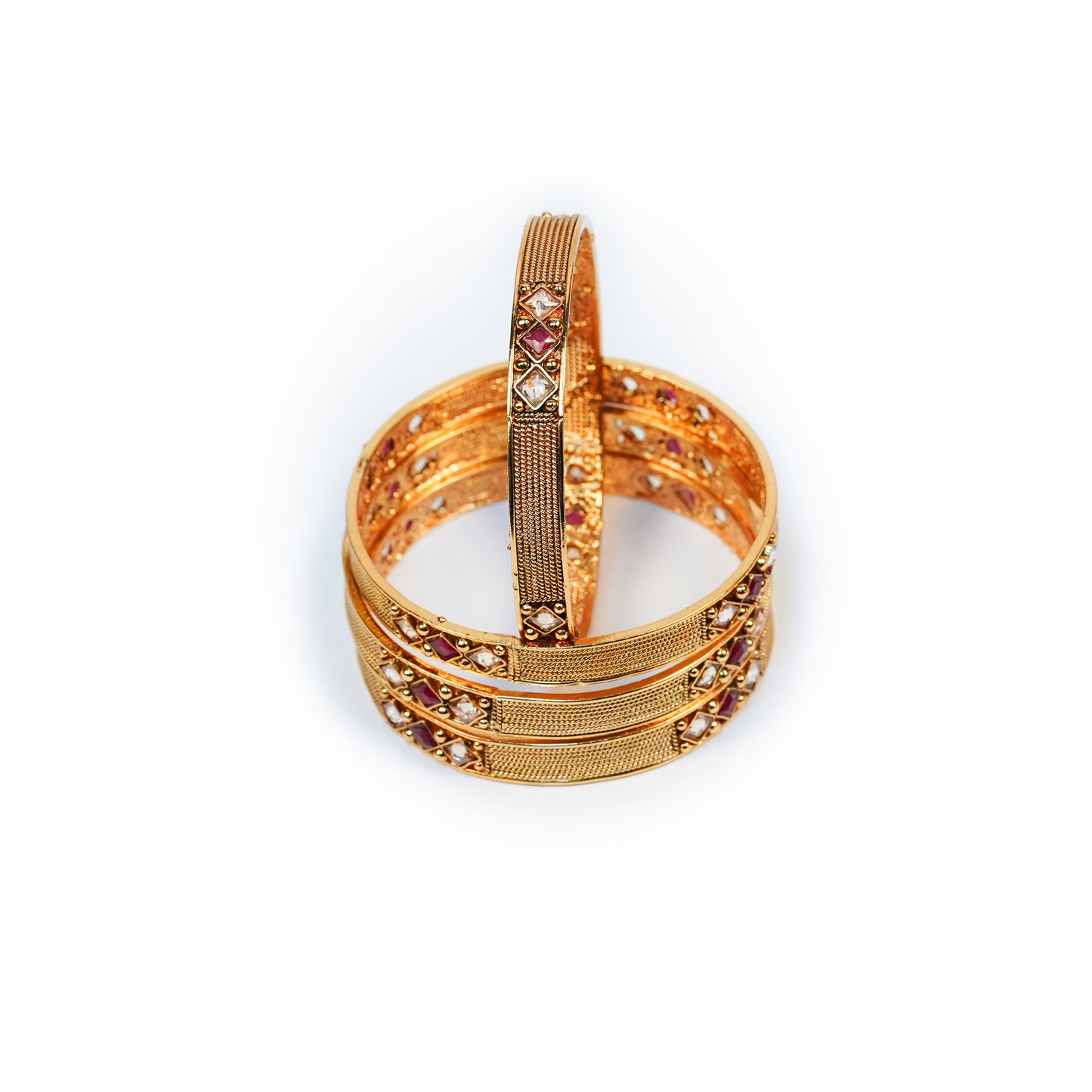 Aanura Gold Plated Minimal Heritage Bangle