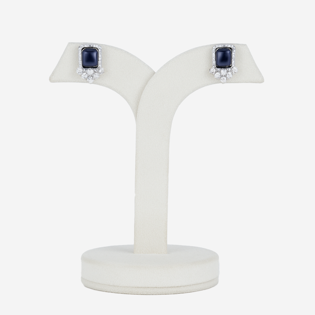 Aanura Yellow Cushion-Cut CZ Cluster Earrings