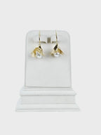 Aanura Baroque Pearl Gold Leaf Earrings