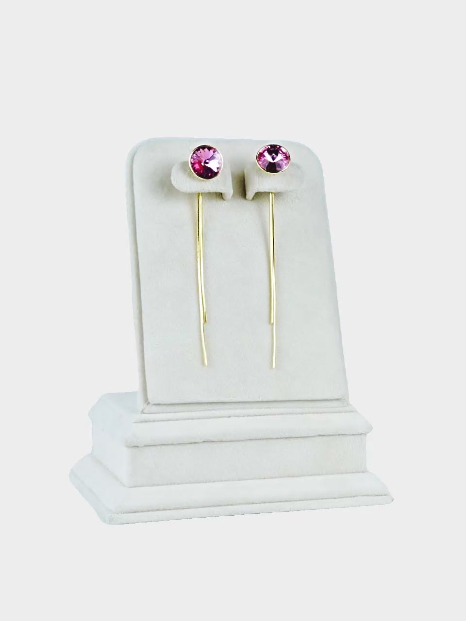 Aanura Gold Plated Drop Earrings with Crystal