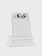 Aanura Cosmic Heart Stainless Steel Stud Earrings