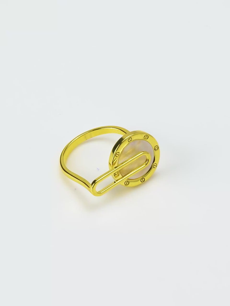 18K Gold Plated Minimal Anti-Tarnish Waterproof Ring