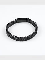 Black Plated Anti Tarnish Waterproof Chain Bracelet