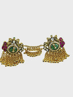 Aanura Gold-Plated Jhumka Ring