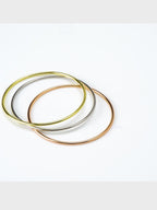 Aanura Trio Tone Minimal Slip-On Bracelet Set
