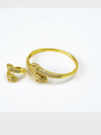 Aanura Regal Twin Panther Statement Bracelet