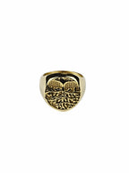 18K Gold Tree Anti-Tarnish Waterproof Ring For Men