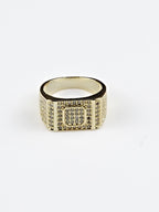18K Gold Royale CZ Anti-Tarnish Waterproof Ring