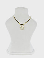 Aanura Gold Solitaire Necklace