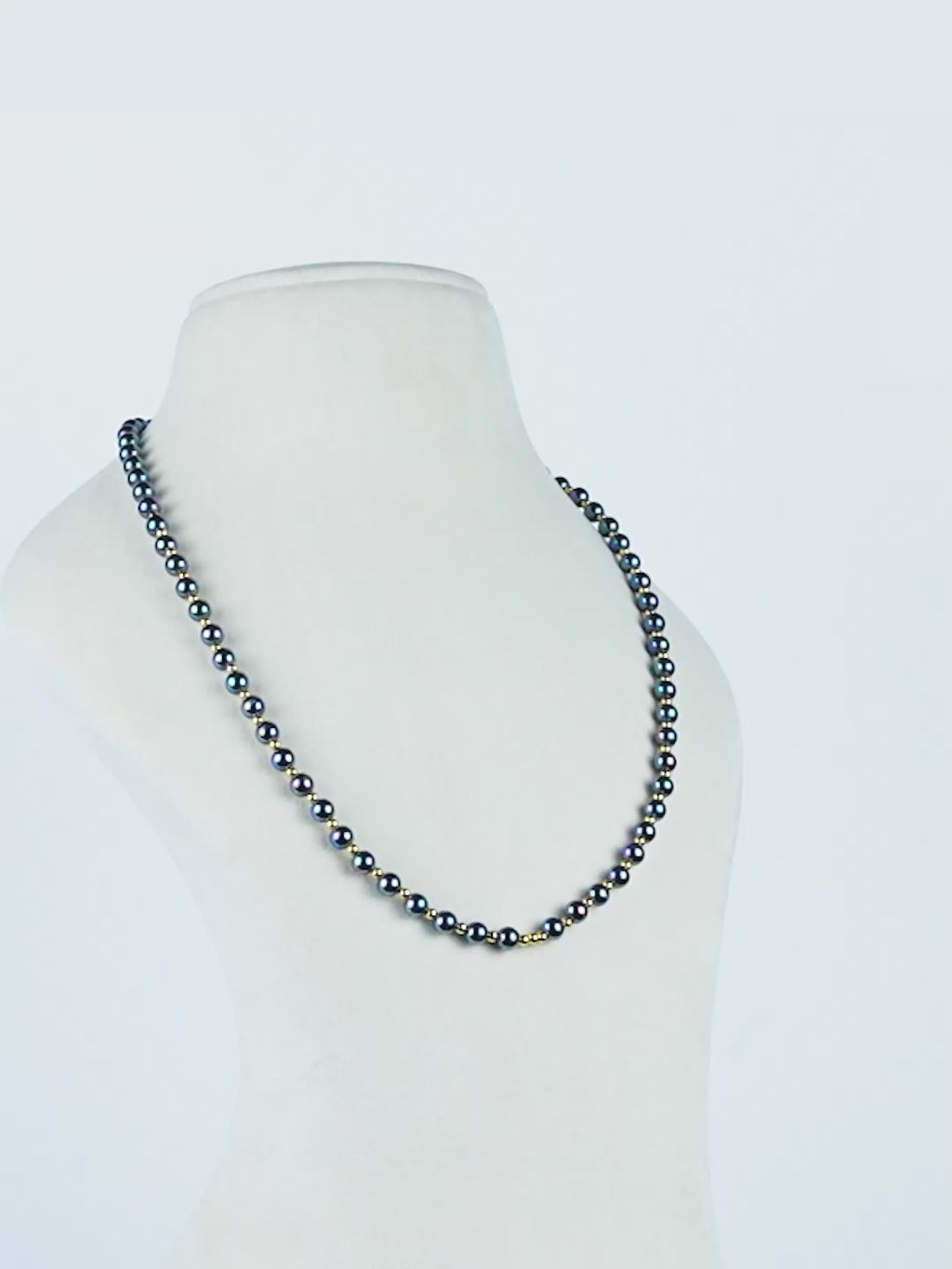 Aanura Gold Stainless Steel Beaded Necklace