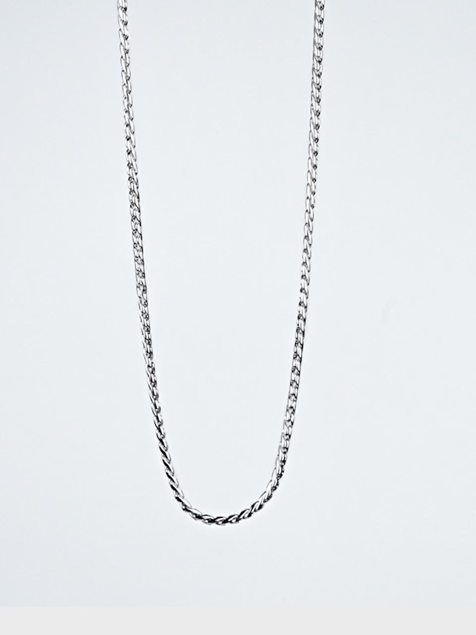 Rhodium Plating Anti Tarnish Waterproof Rope Chain