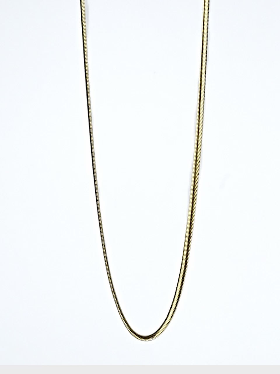 18K Gold Plated Anti Tarnish Waterproof Snake Chain