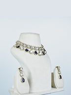Classic Kundan Pearl Drop Necklace with Matching Earrings