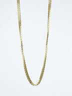 18K Gold Plated Waterproof Anti Tarnish Weave Chain
